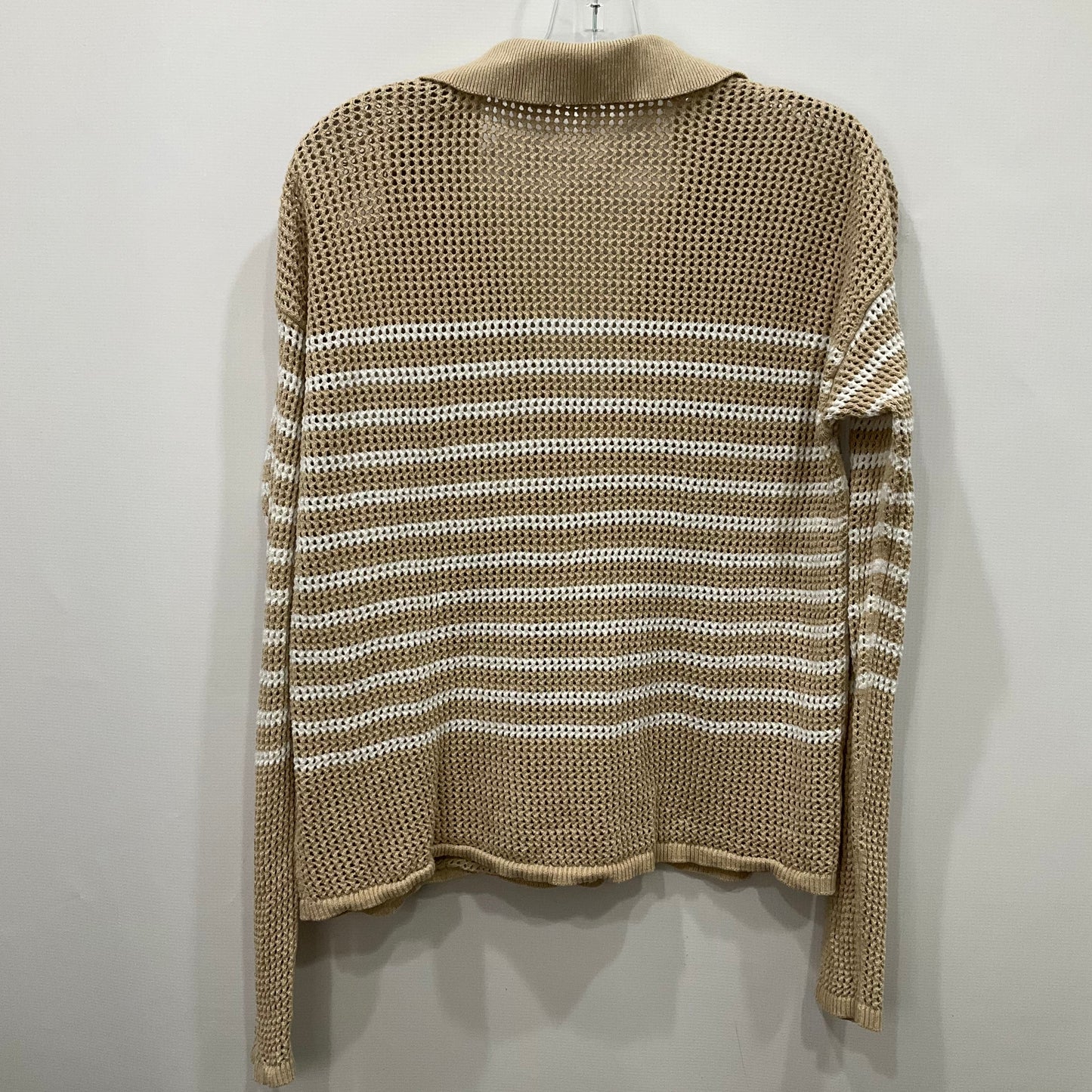 Top Long Sleeve By Gap In Beige, Size: M