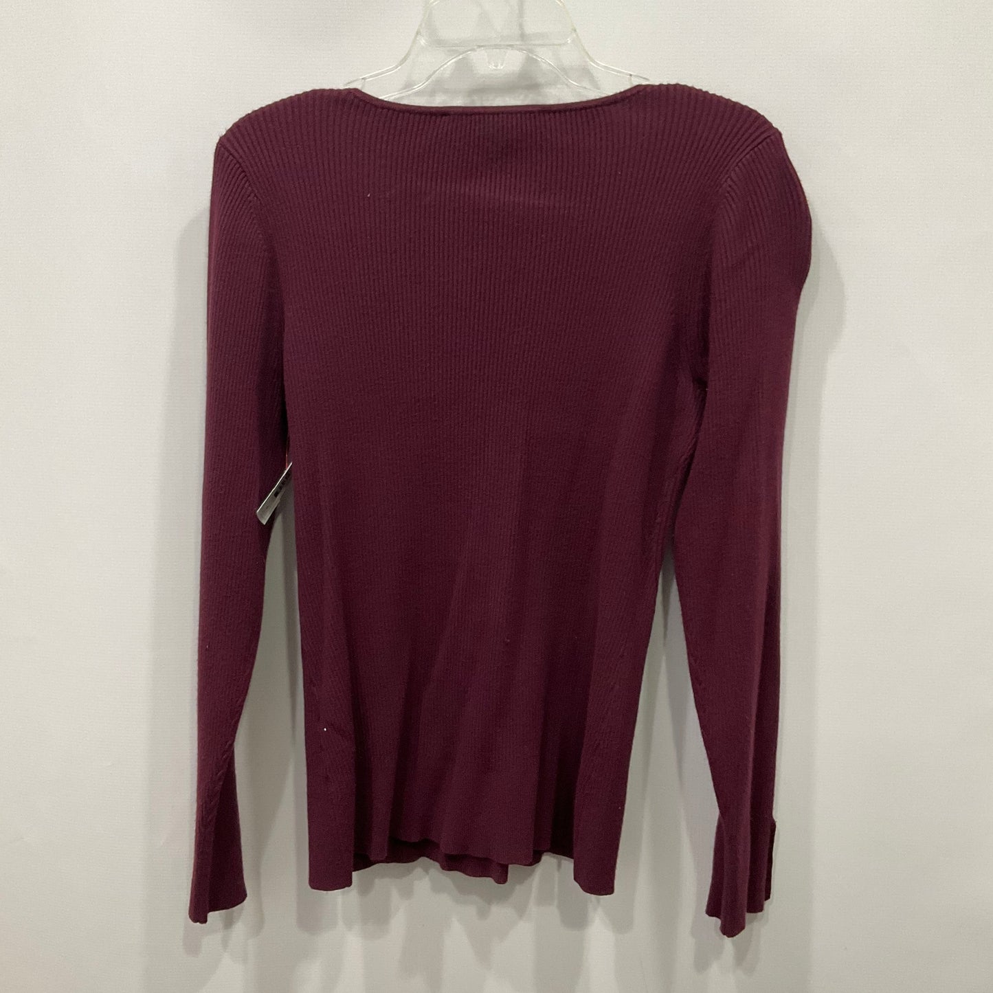 Top Long Sleeve By White House Black Market In Purple, Size: Xl