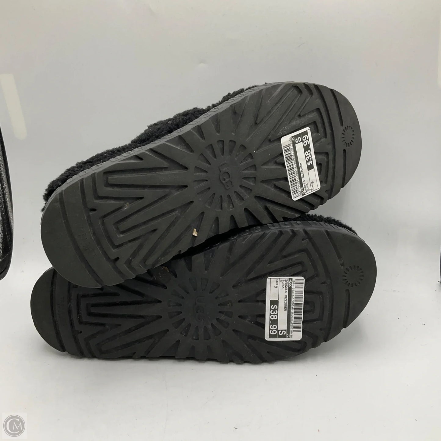 Sandals Designer By Ugg In Black, Size: 9