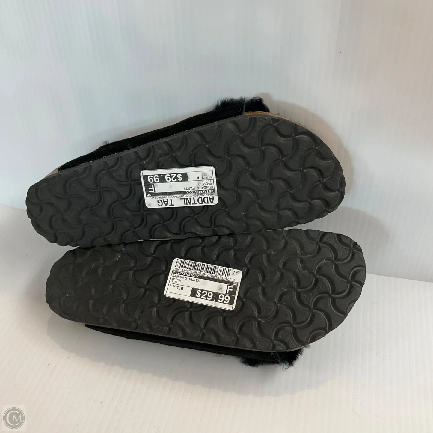 Sandals Flats By Birkenstock In Black, Size: 7.5