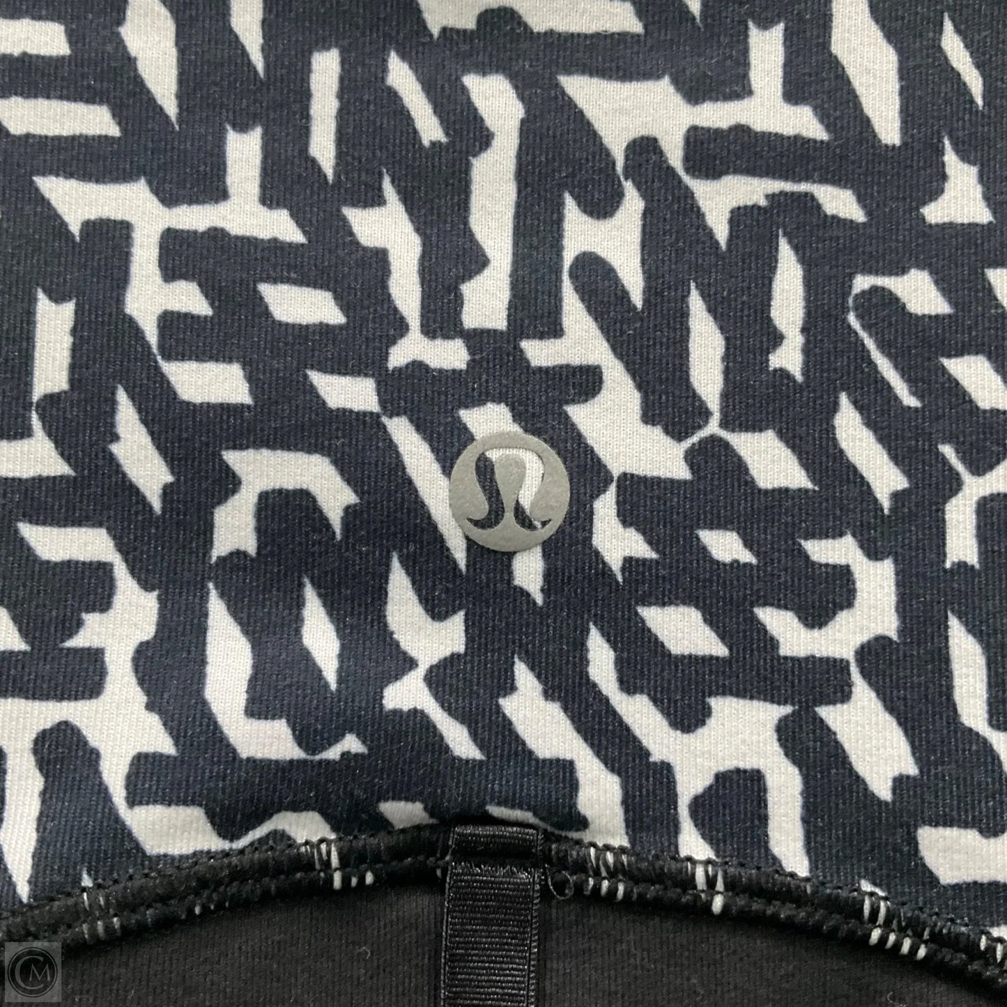 Athletic Jacket By Lululemon In Black & White, Size: 6