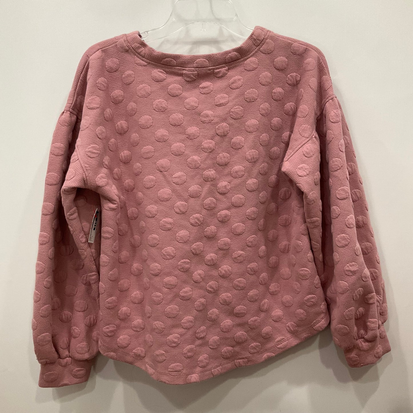 Top Long Sleeve By Blu Pepper In Pink, Size: S