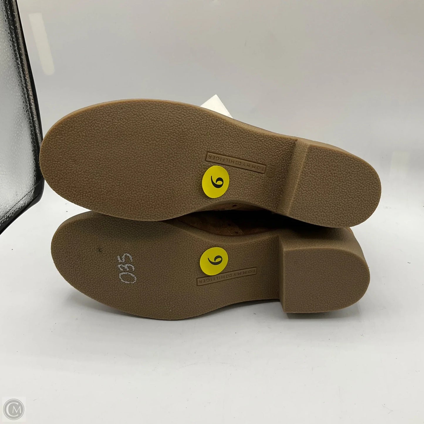 Boots Ankle Heels By Tommy Hilfiger In Brown, Size: 9