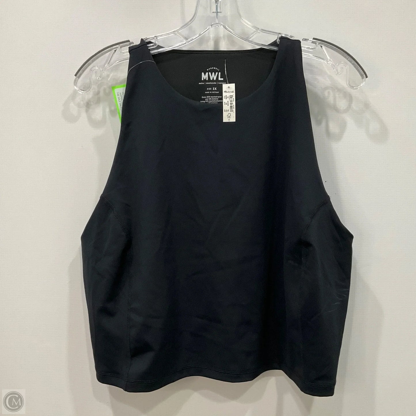 Athletic Tank Top By Madewell In Black, Size: 2x