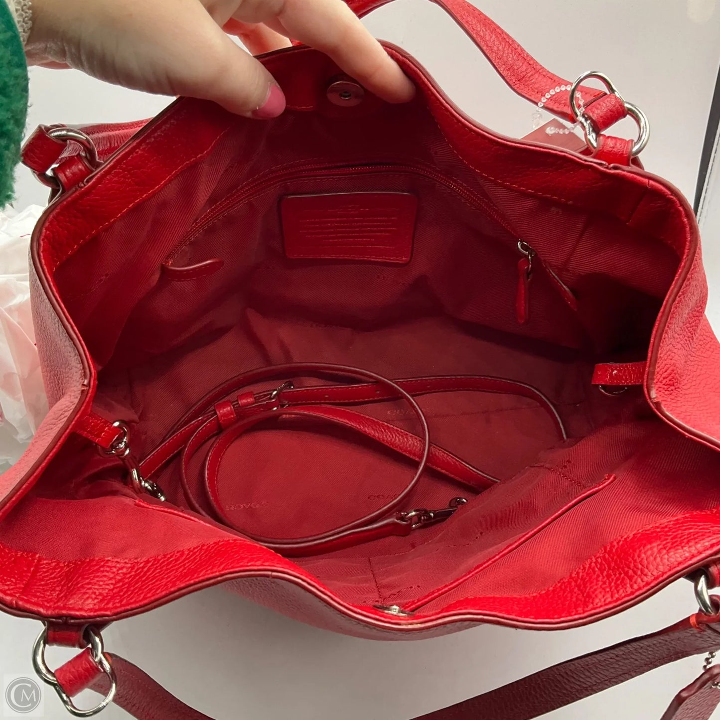 Crossbody Designer By Coach, Size: Medium