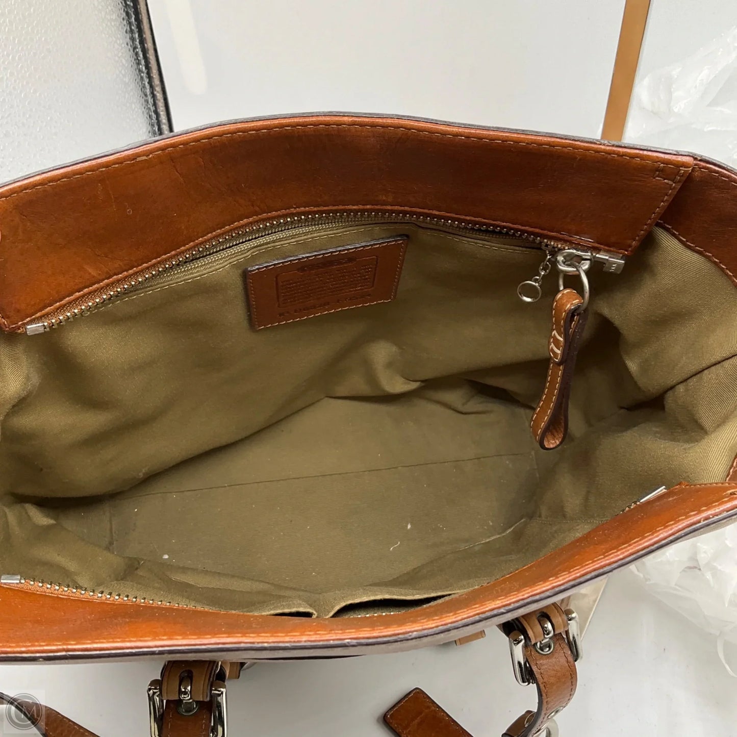 Handbag Designer By Coach, Size: Large