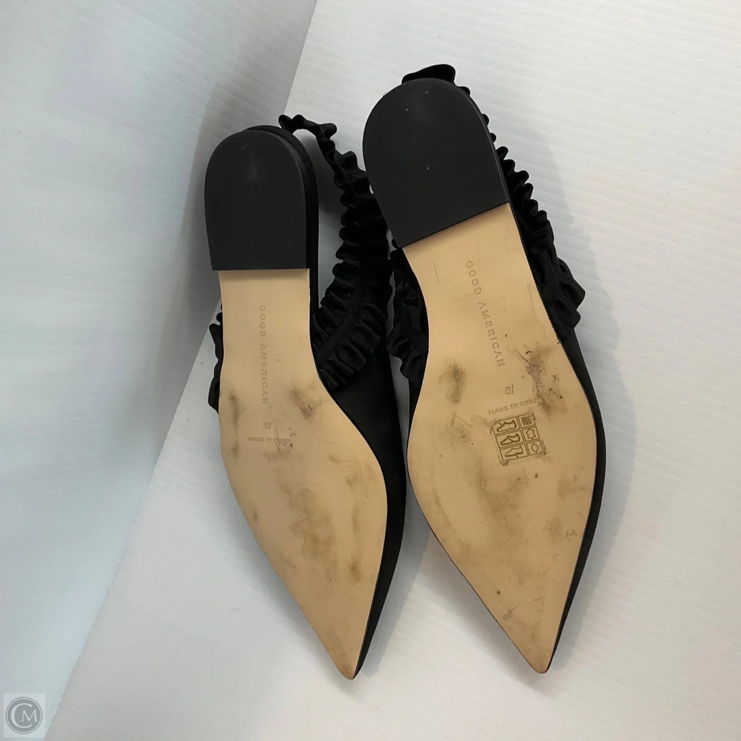 Shoes Flats By Good American In Black, Size: 8