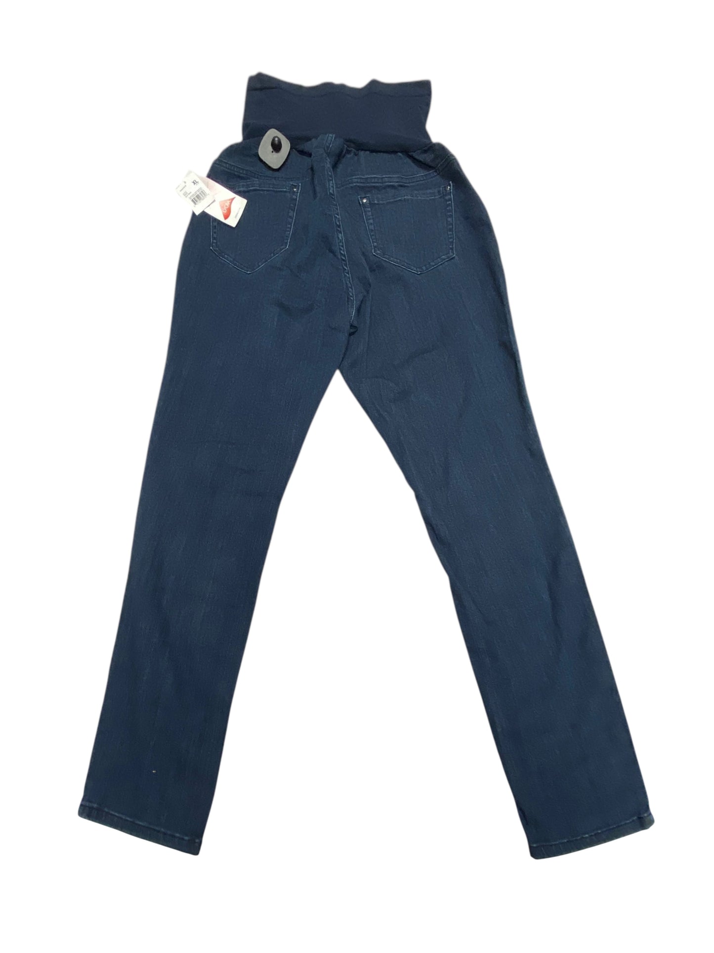 Mat Jeans By Motherhood In Blue Denim, Size:Xl