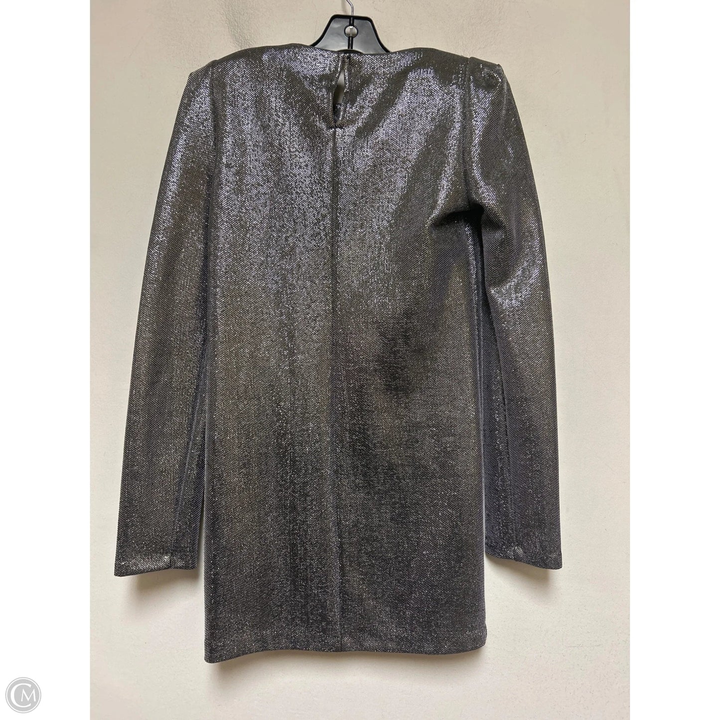 Dress Party Midi By H&m In Silver, Size: Xs