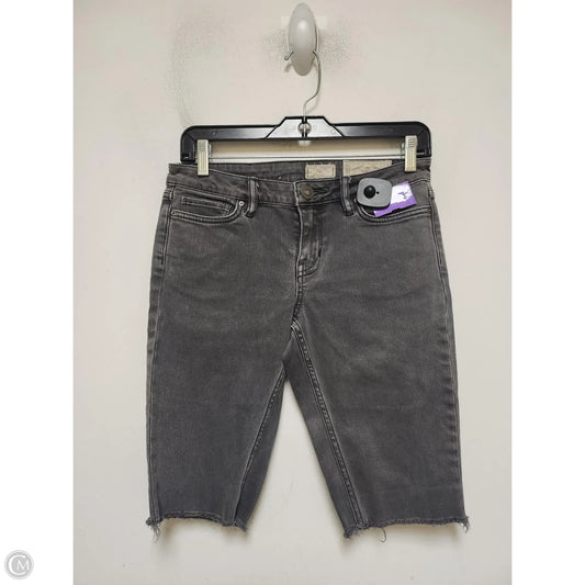 Shorts Designer By All Saints In Grey Denim, Size: 4