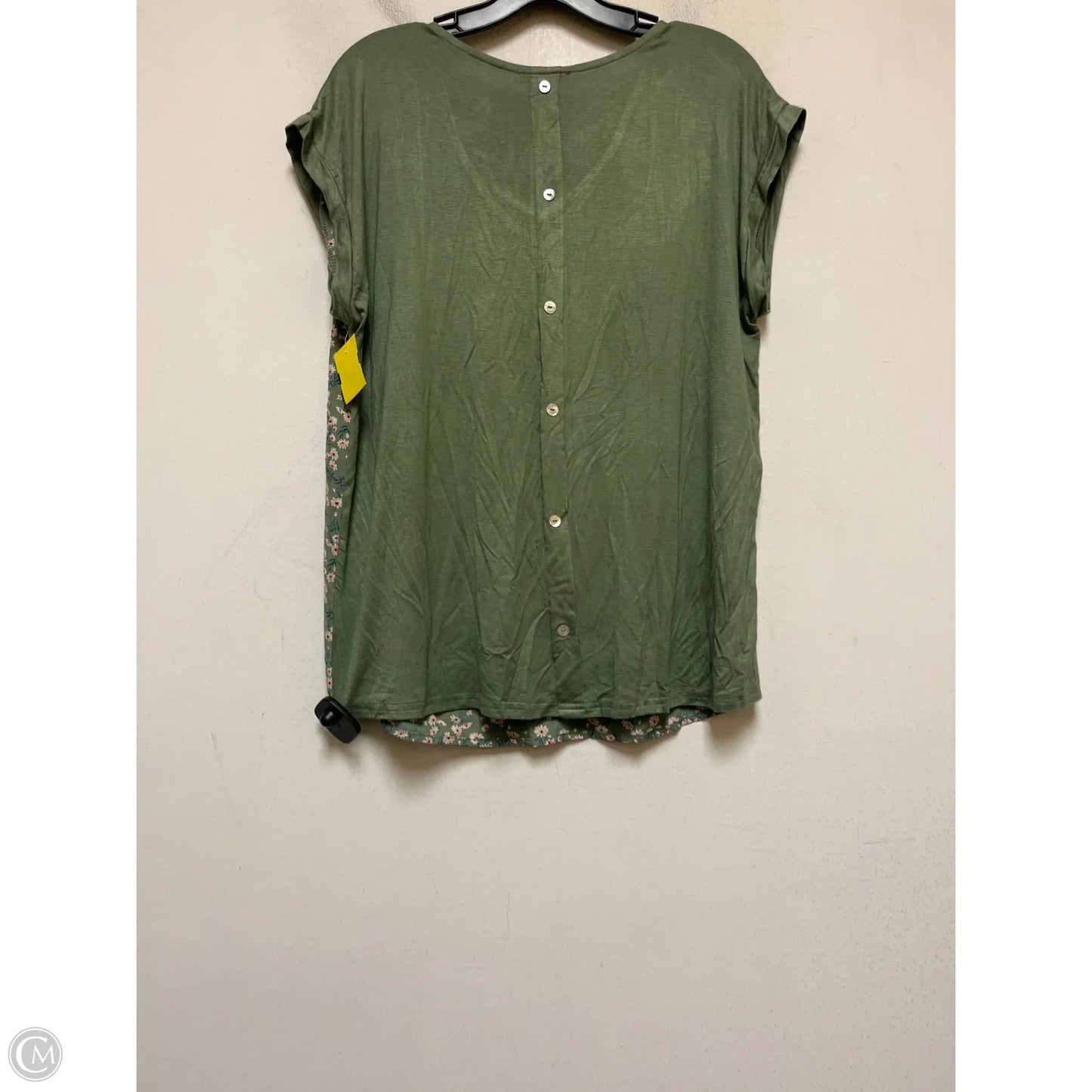 Top Sleeveless By Papermoon In Green, Size: L