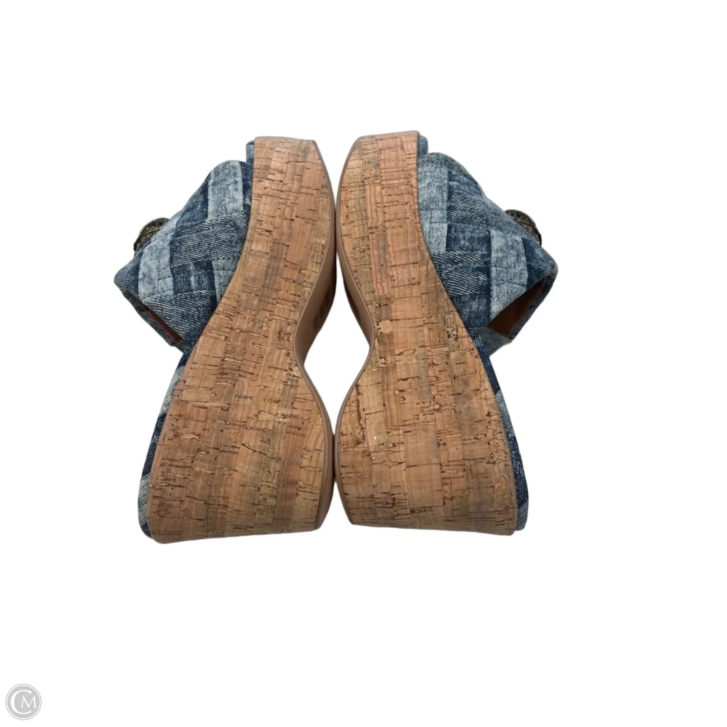 Sandals Designer By Kurt Geiger In Blue Denim, Size: 6.5