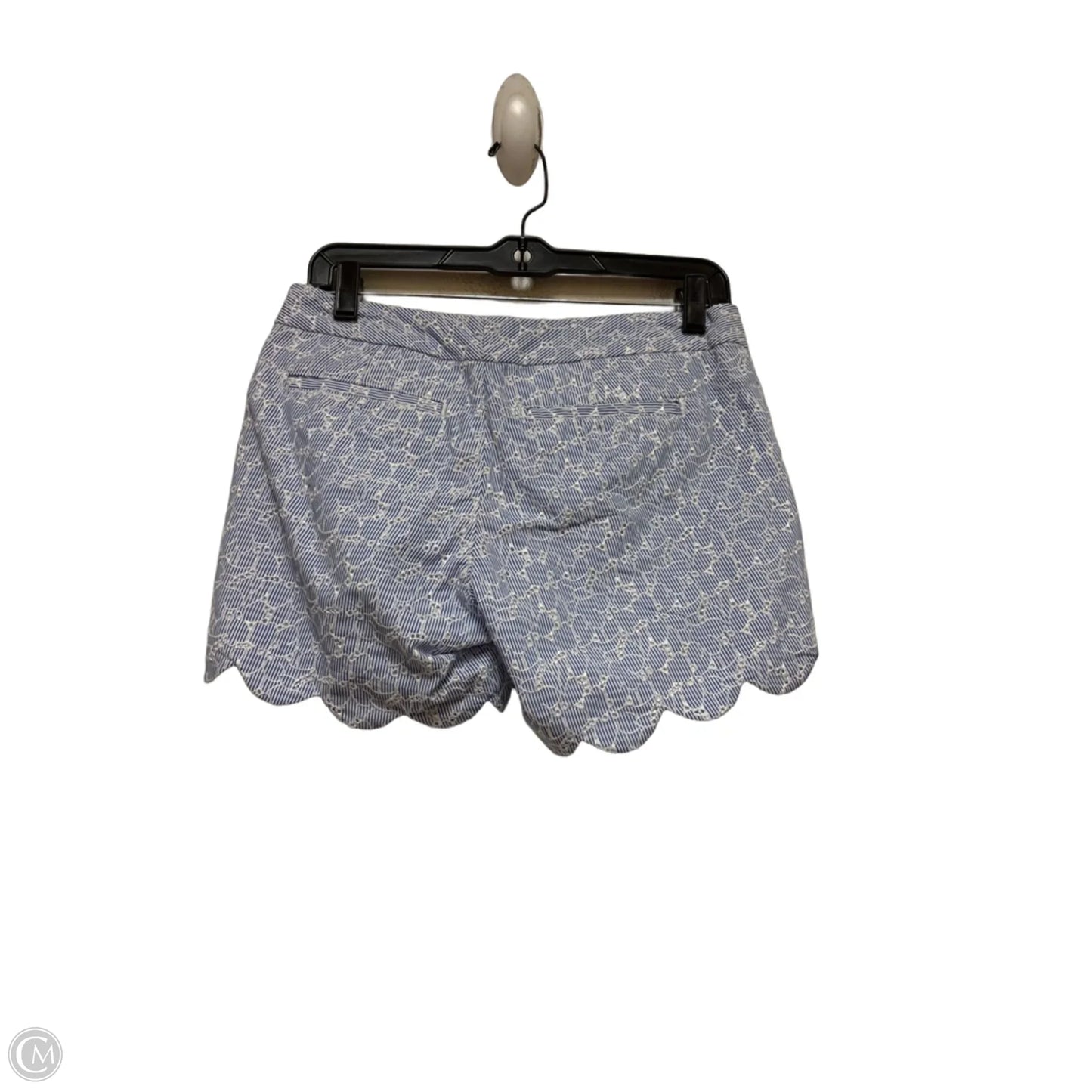 Shorts Designer By Lilly Pulitzer In Blue & White, Size: 0