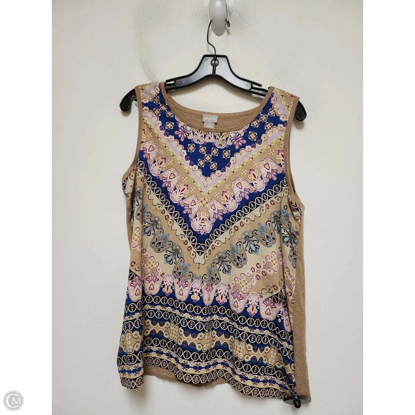 Sweater 2pc By Chicos In Brown, Size: L