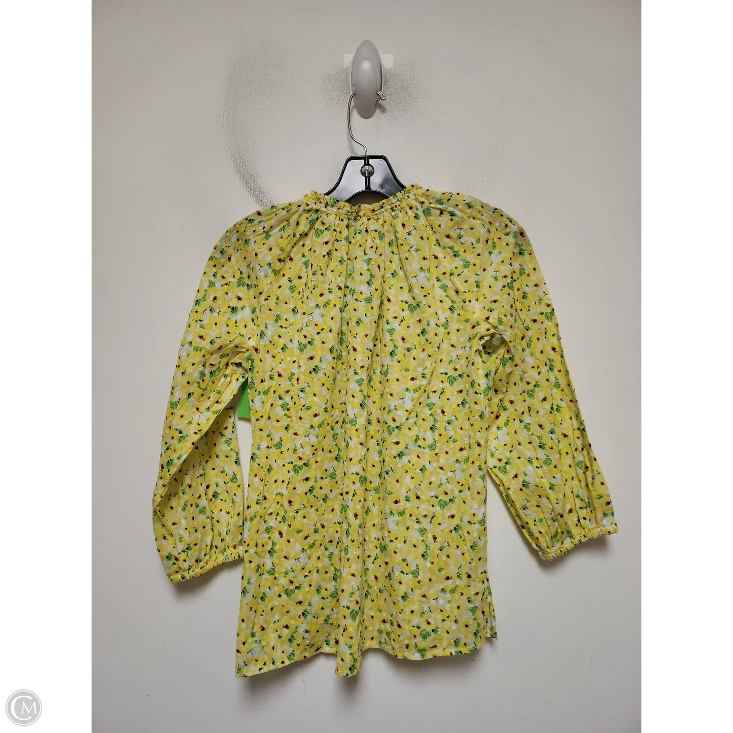 Top Long Sleeve By Loft In Yellow, Size: Xsp