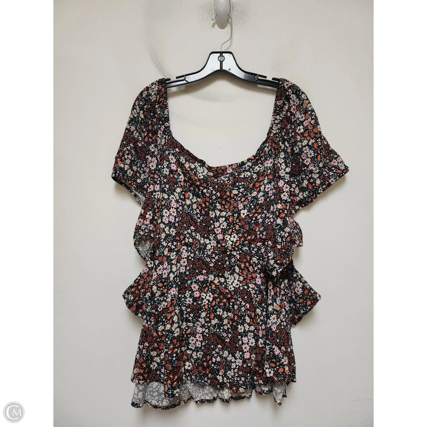 Top Short Sleeve By Torrid In Floral Print, Size: 5