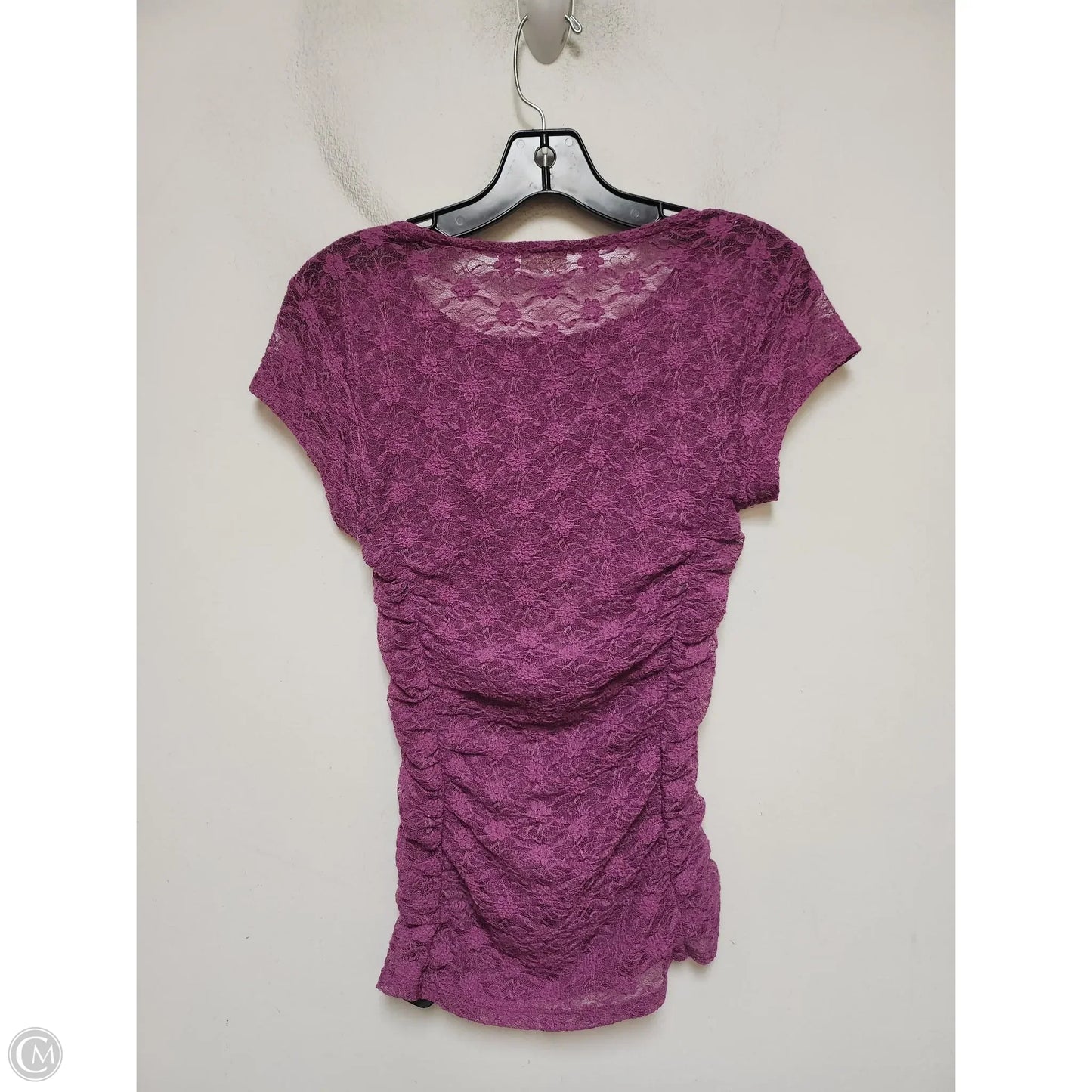 Top Short Sleeve By Free People In Purple, Size: Xs