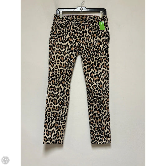 Jeans Designer By Kate Spade In Animal Print, Size: 4