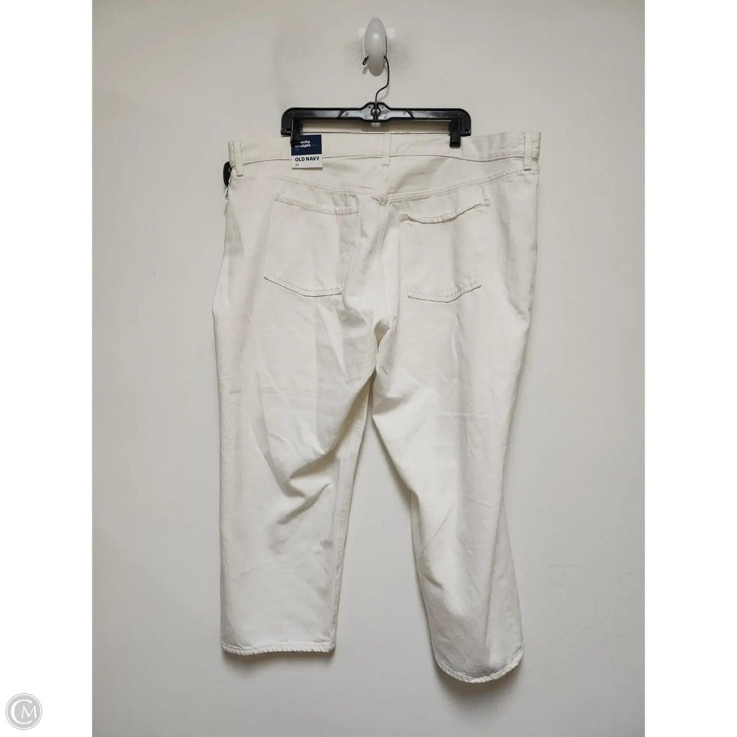 Jeans Straight By Old Navy In White Denim, Size: 22