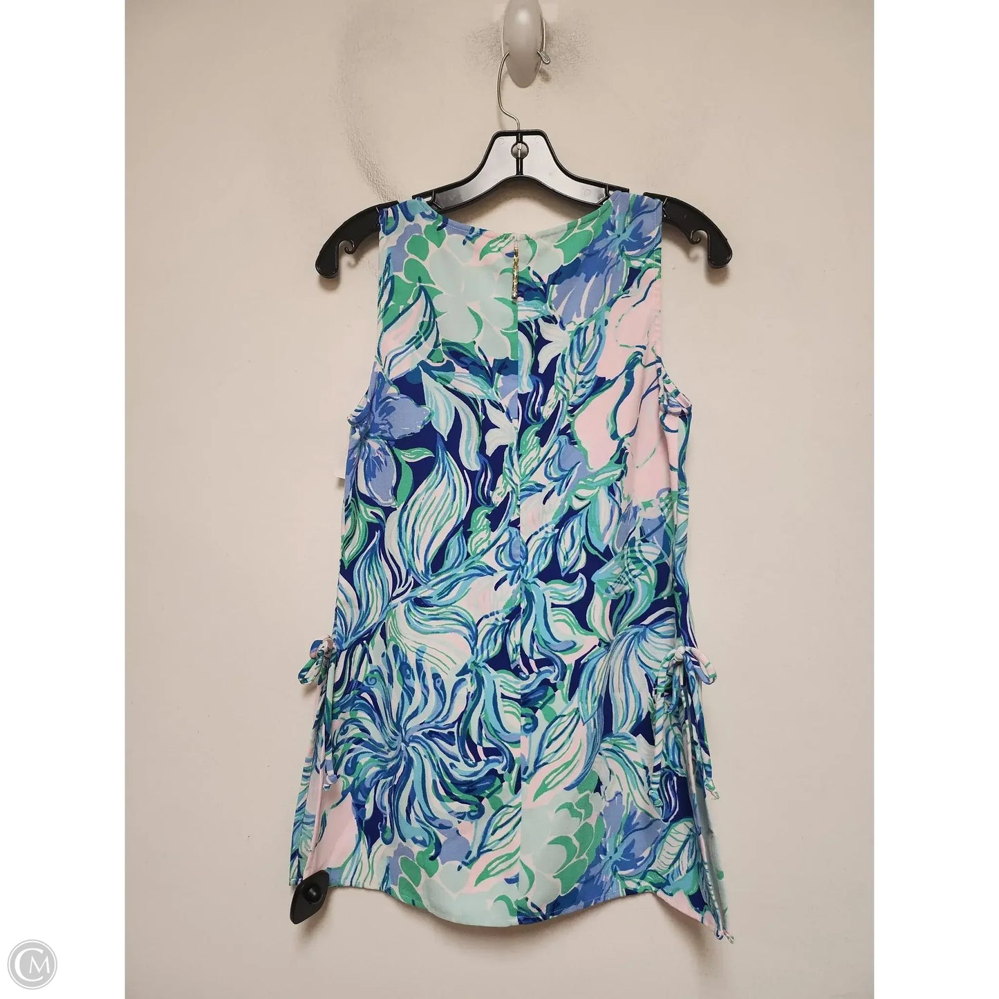 Top Sleeveless Designer By Lilly Pulitzer In Blue & Pink, Size: Xs