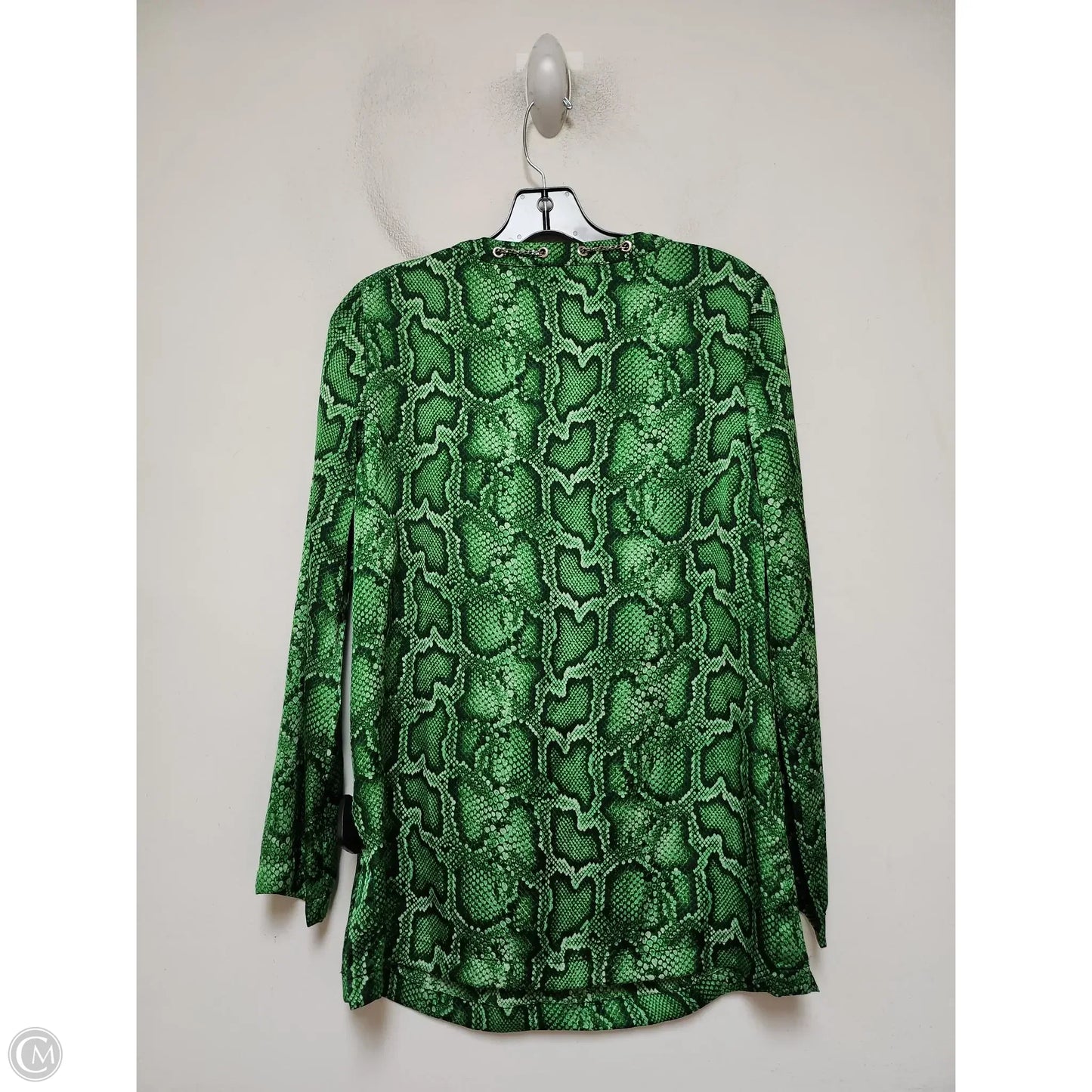 Top Long Sleeve By Michael By Michael Kors In Snakeskin Print, Size: S