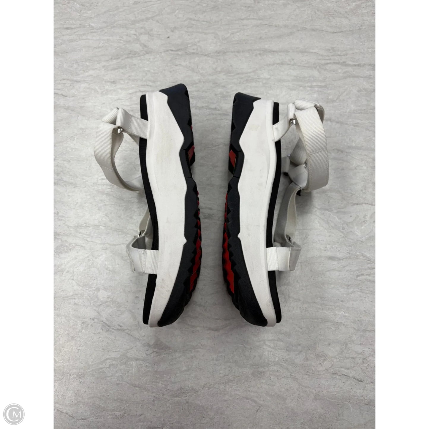 Sandals Flats By Teva In Black & White, Size: 10