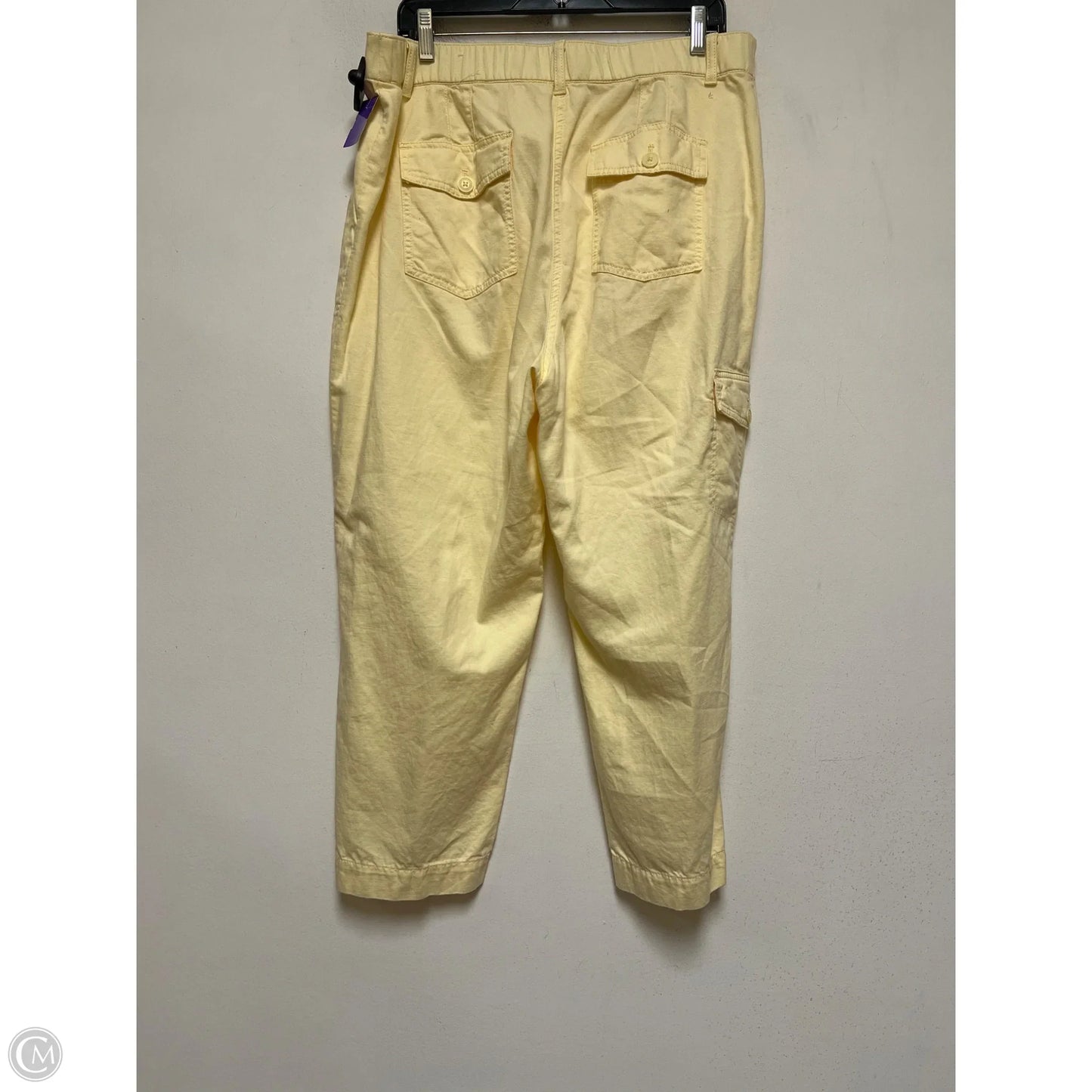 Pants Wide Leg By Talbots In Yellow, Size: 14