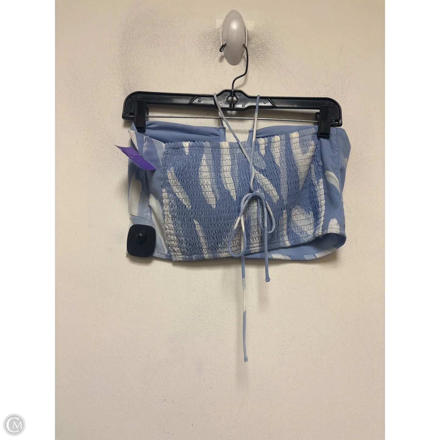 Tank Top By Abercrombie And Fitch In Blue & White, Size: M