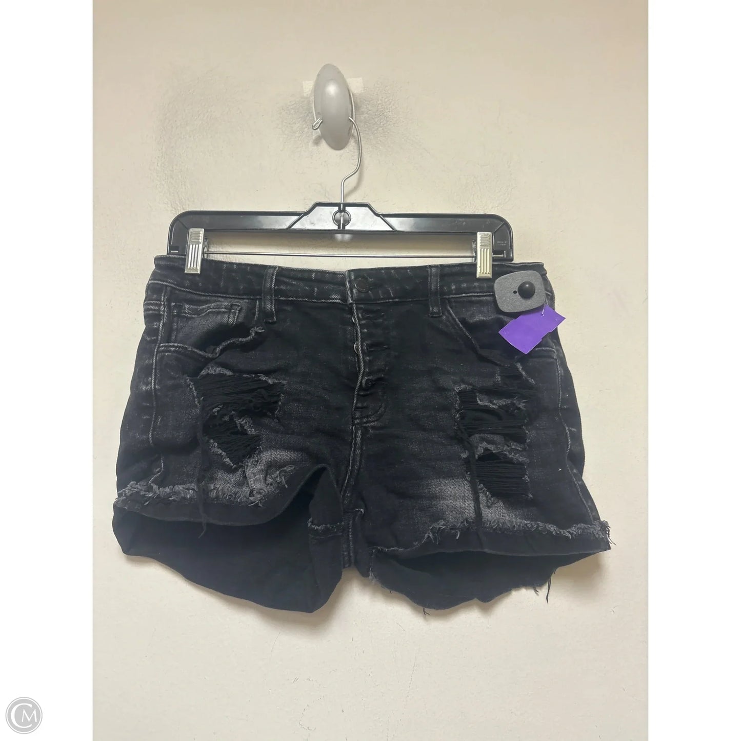 Shorts By Kancan In Black Denim, Size: 8