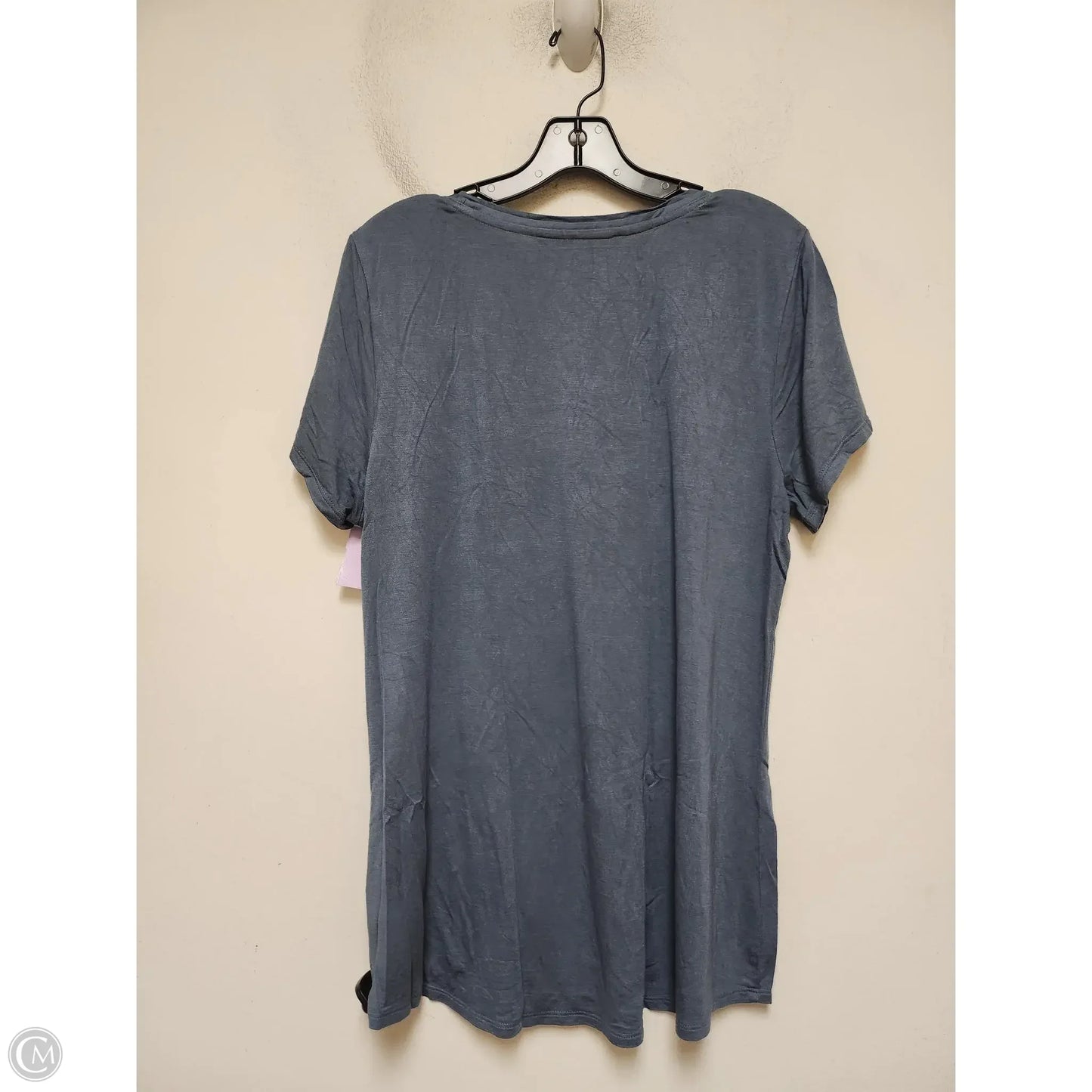 Top Short Sleeve Basic By White House Black Market In Blue, Size: L