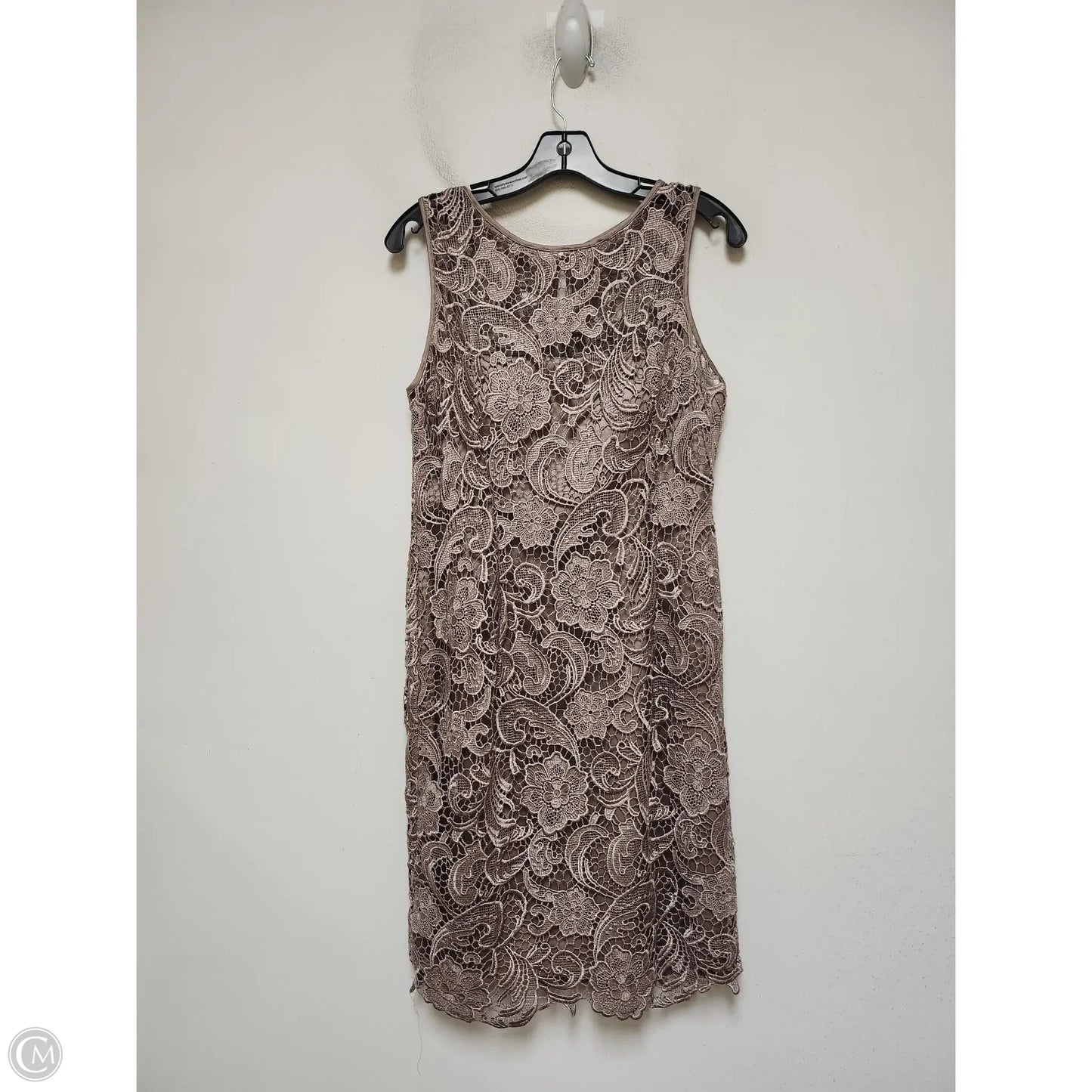 Dress Casual Short By Adrianna Papell In Brown, Size: Mp