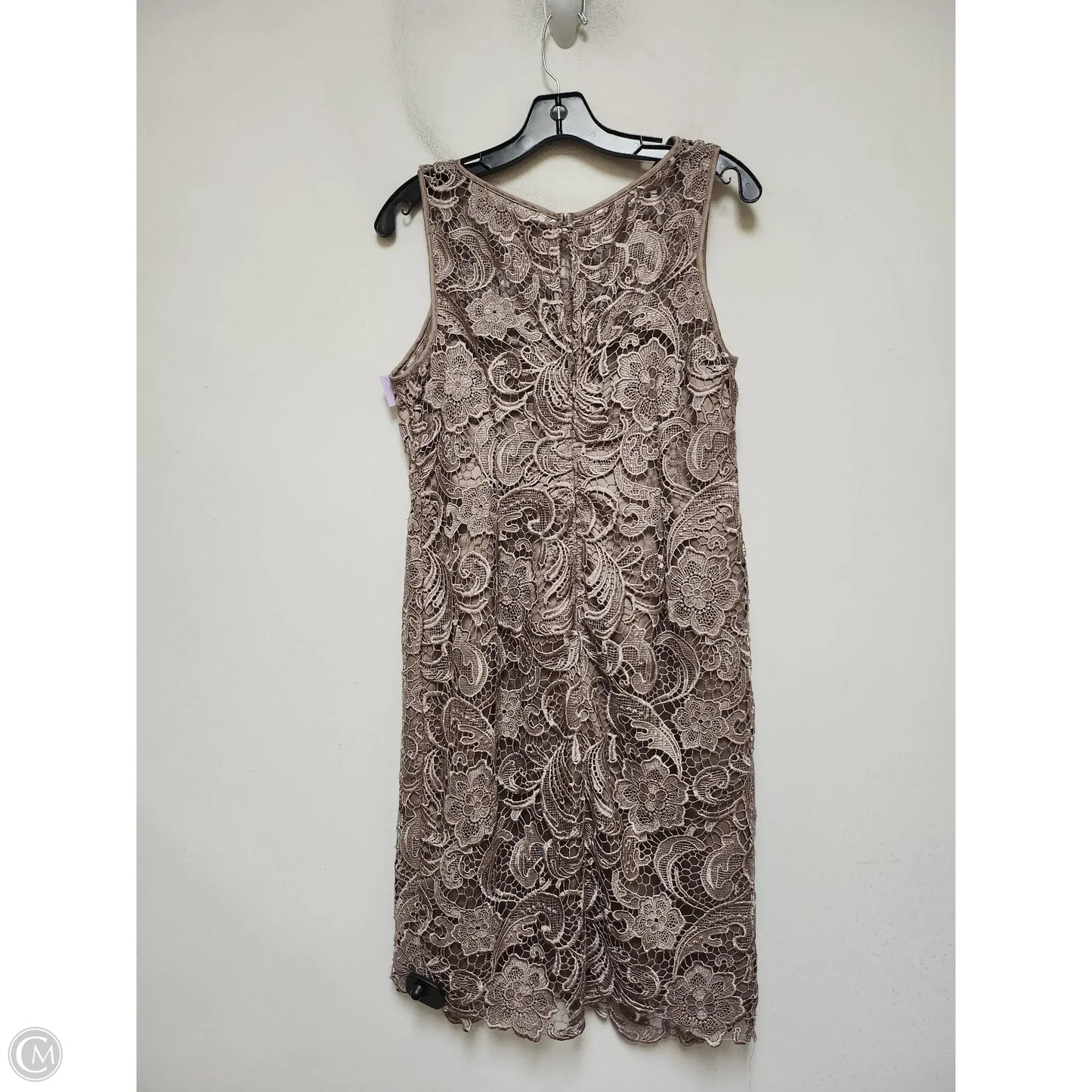 Dress Casual Short By Adrianna Papell In Brown, Size: Mp