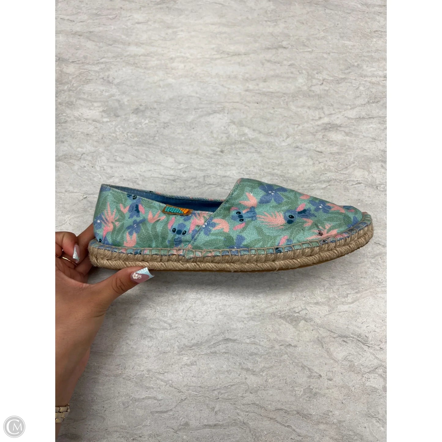 Shoes Flats By Walt Disney In Blue & Green, Size: 8