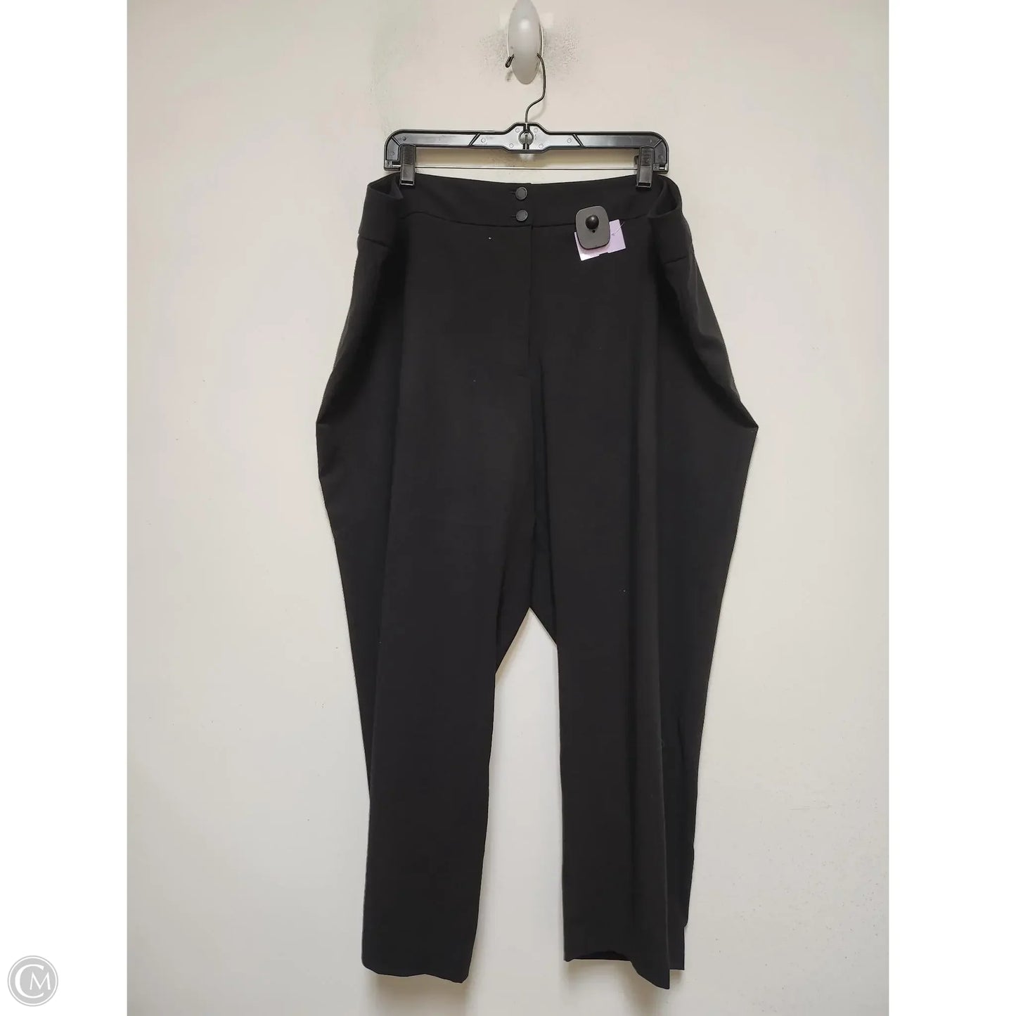 Pants Suit 2pc By Calvin Klein In Black, Size: 2x