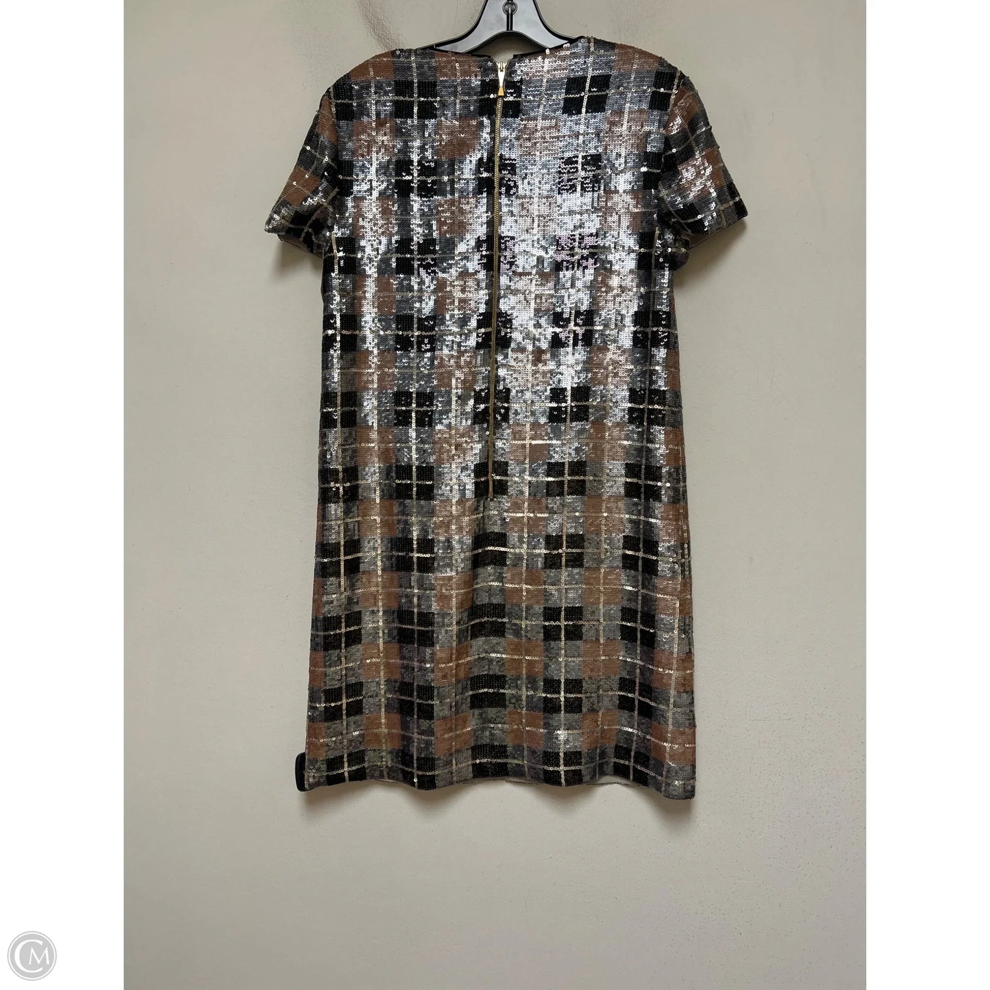 Dress Designer By Kate Spade In Plaid Pattern, Size: 4