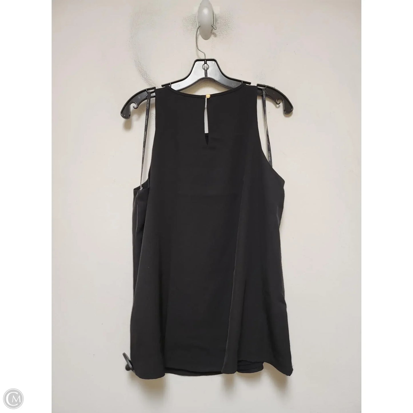 Top Sleeveless By Calvin Klein In Black, Size: L