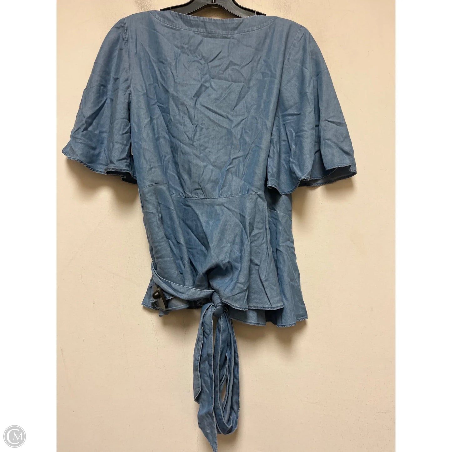 Top Short Sleeve By Loft In Blue, Size: S