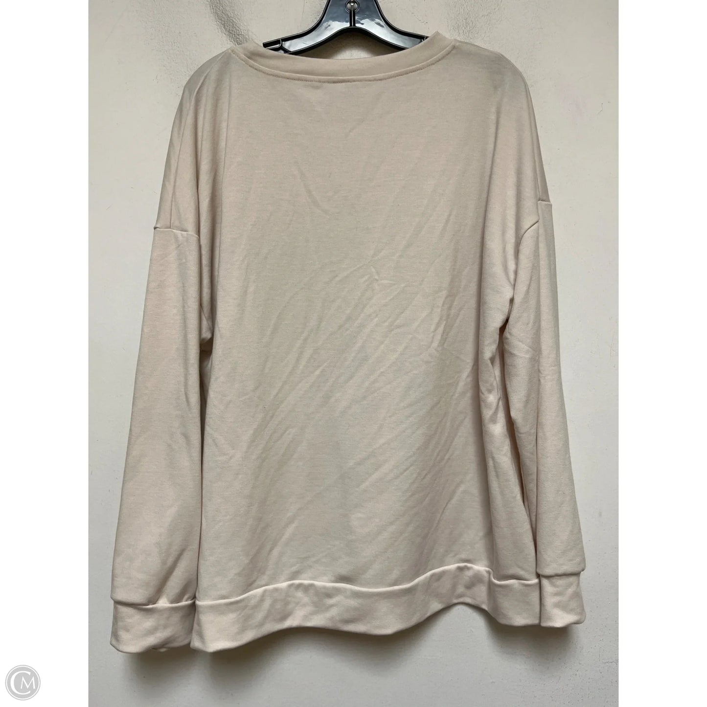 Top Long Sleeve By Walt Disney In Tan, Size: 2x