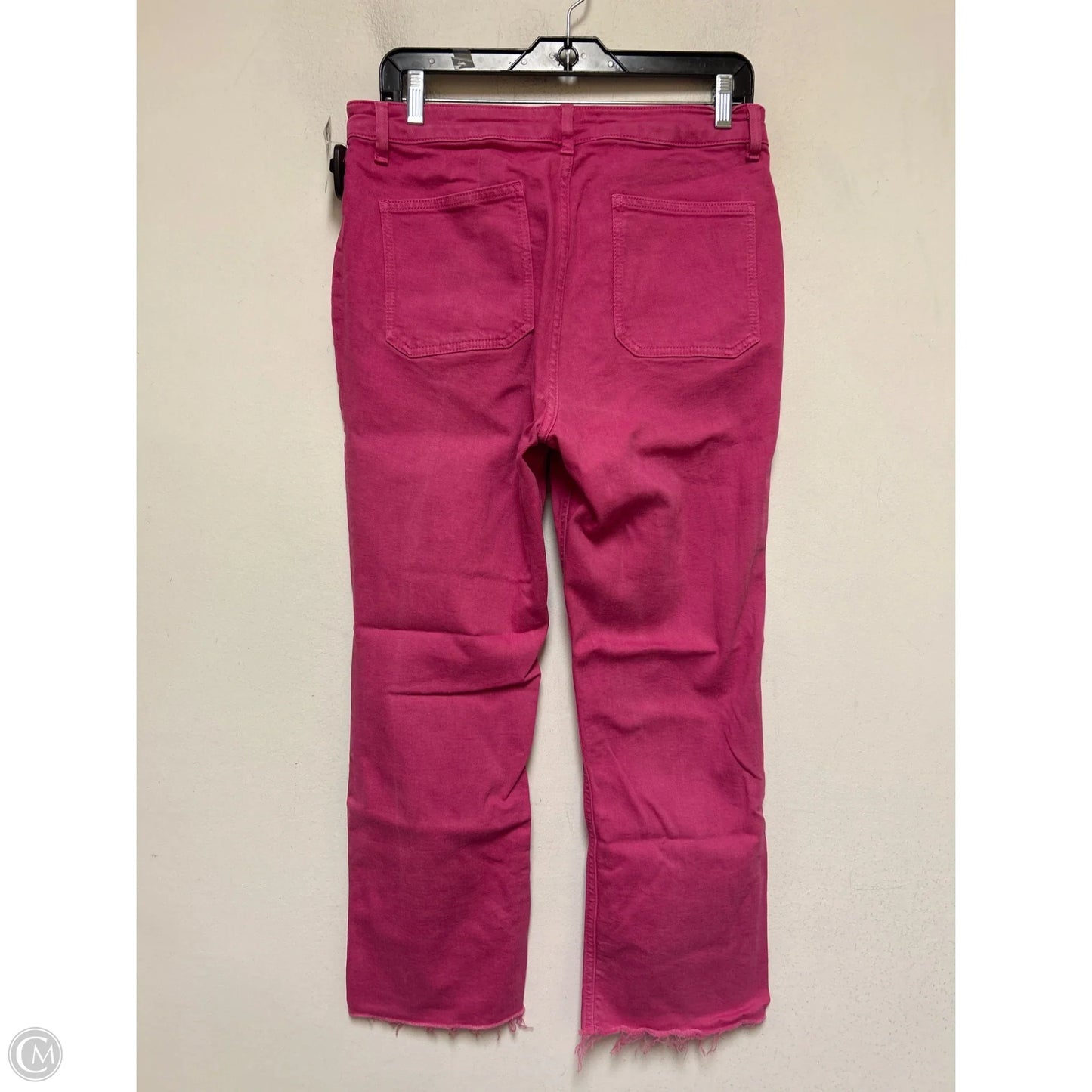 Jeans Straight By Zara In Pink Denim, Size: 10