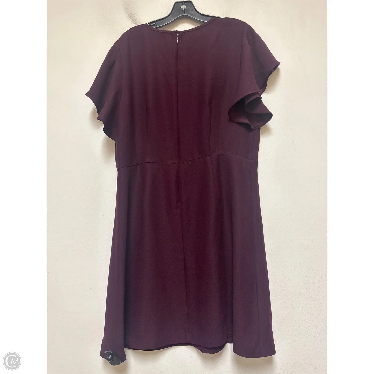 Dress Casual Midi By Loft In Purple, Size: L