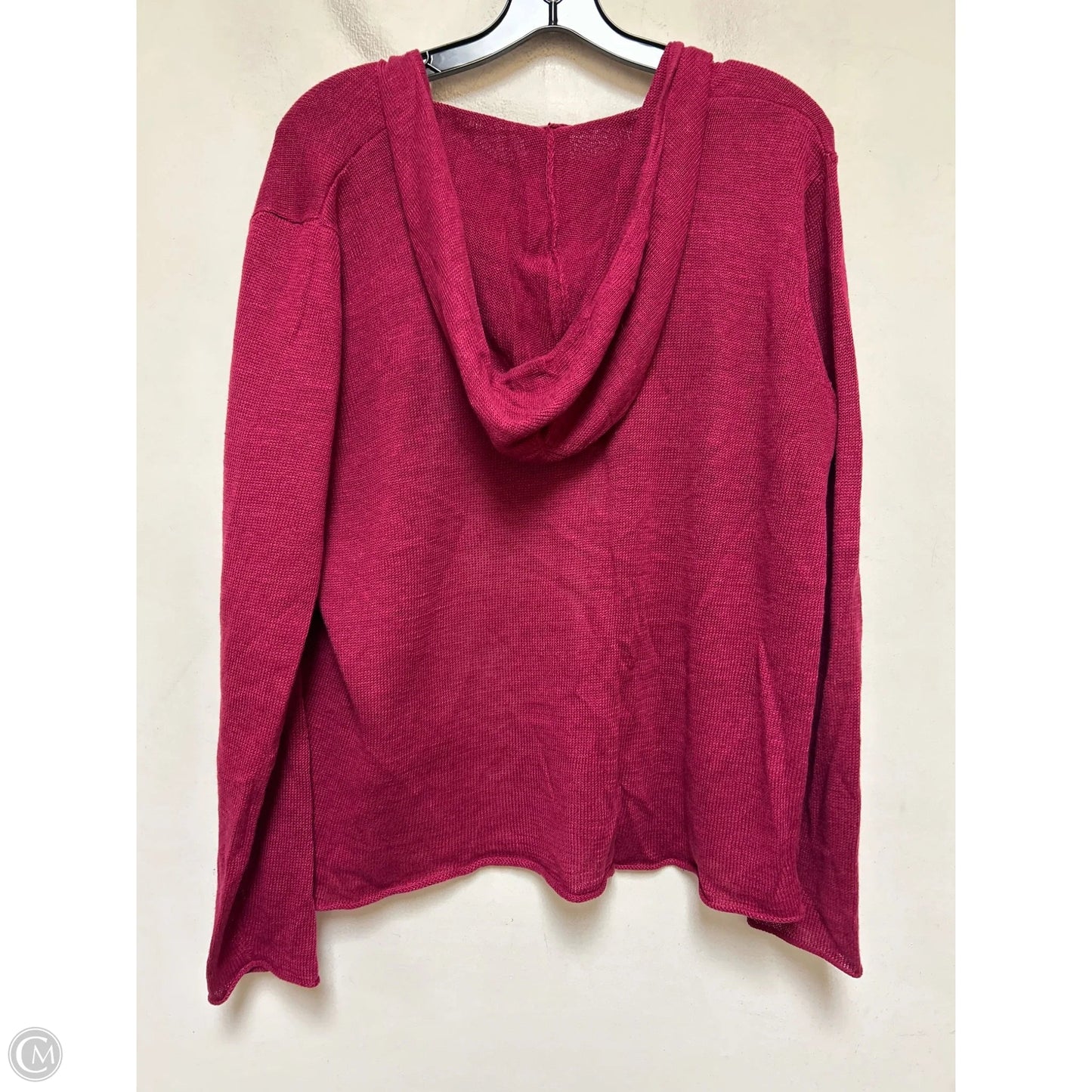 Sweater Cardigan By Eileen Fisher In Purple, Size: L