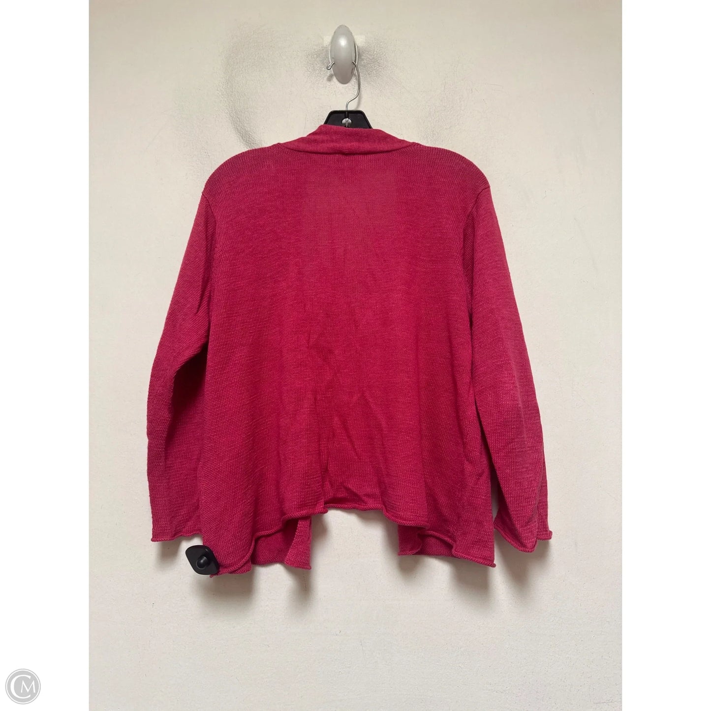 Sweater Cardigan By Eileen Fisher In Pink, Size: Xl