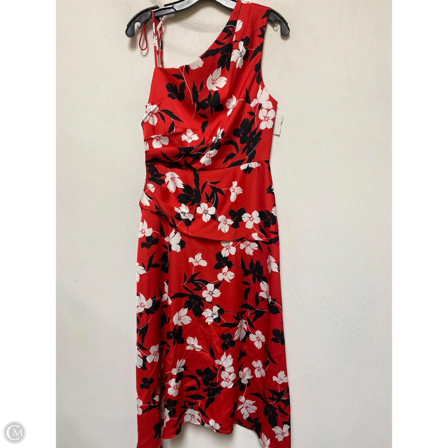 Dress Casual Maxi By Bcbgmaxazria In Black & Red, Size: M