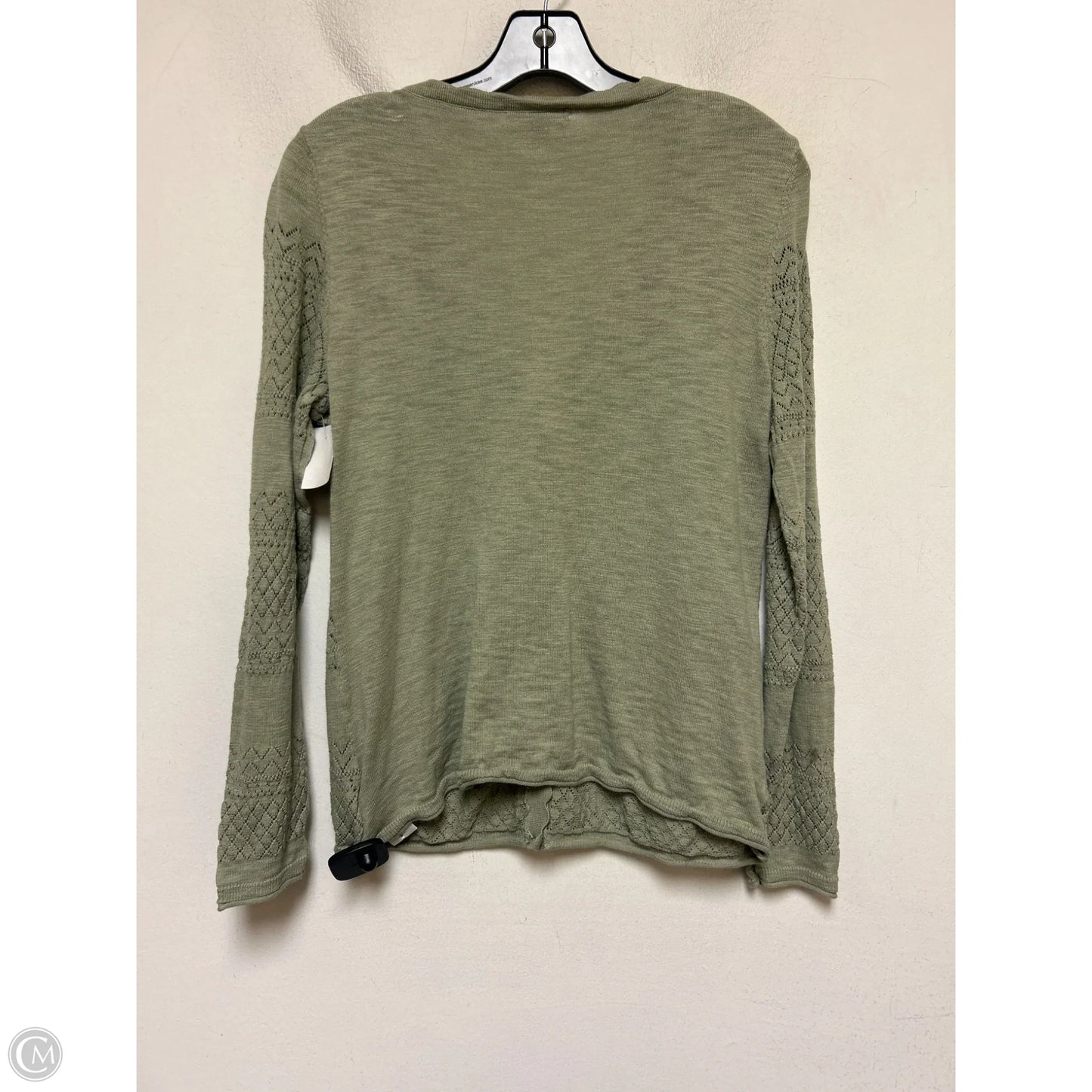 Sweater Cardigan Designer By Frye In Green, Size: M