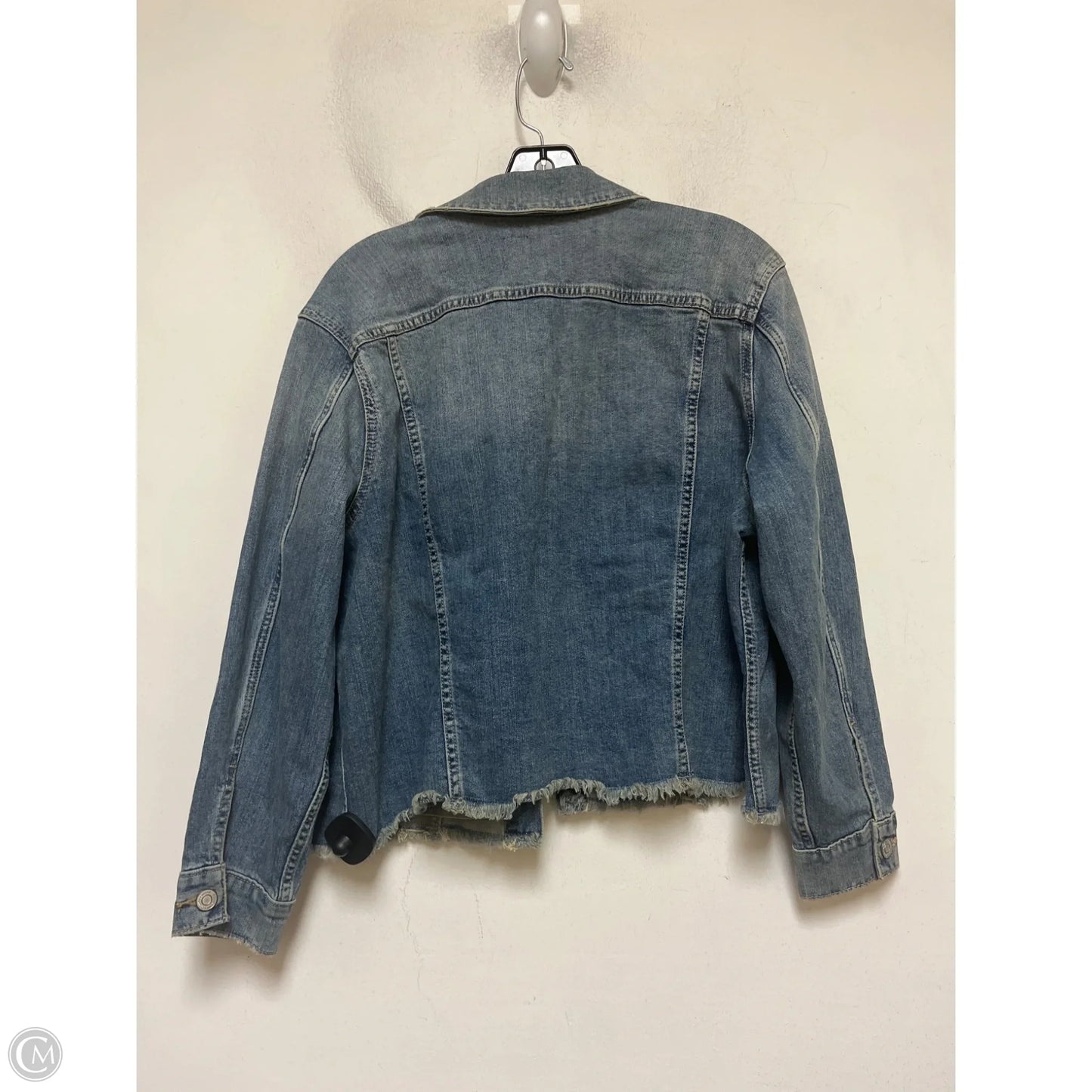 Jacket Denim By Lucky Brand In Blue Denim, Size: Xl