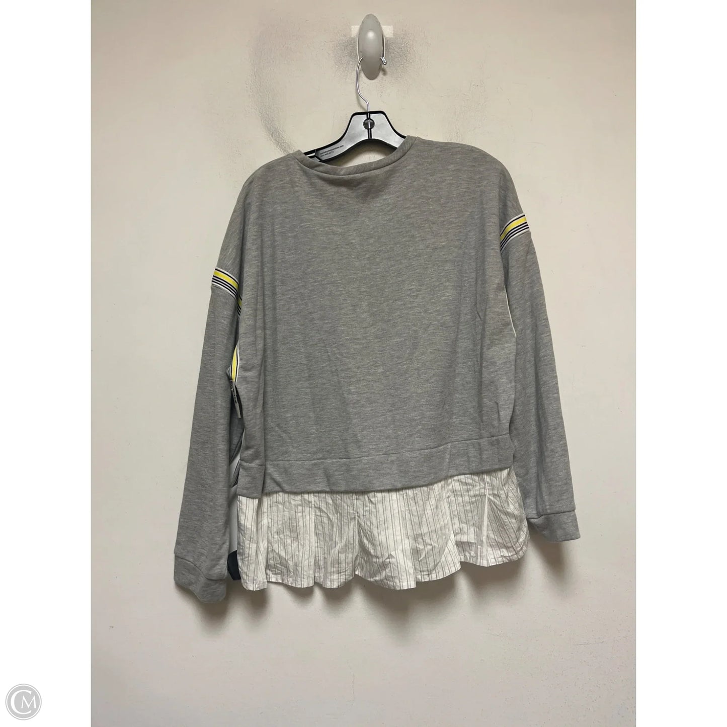 Top Long Sleeve By Maeve In Grey, Size: M