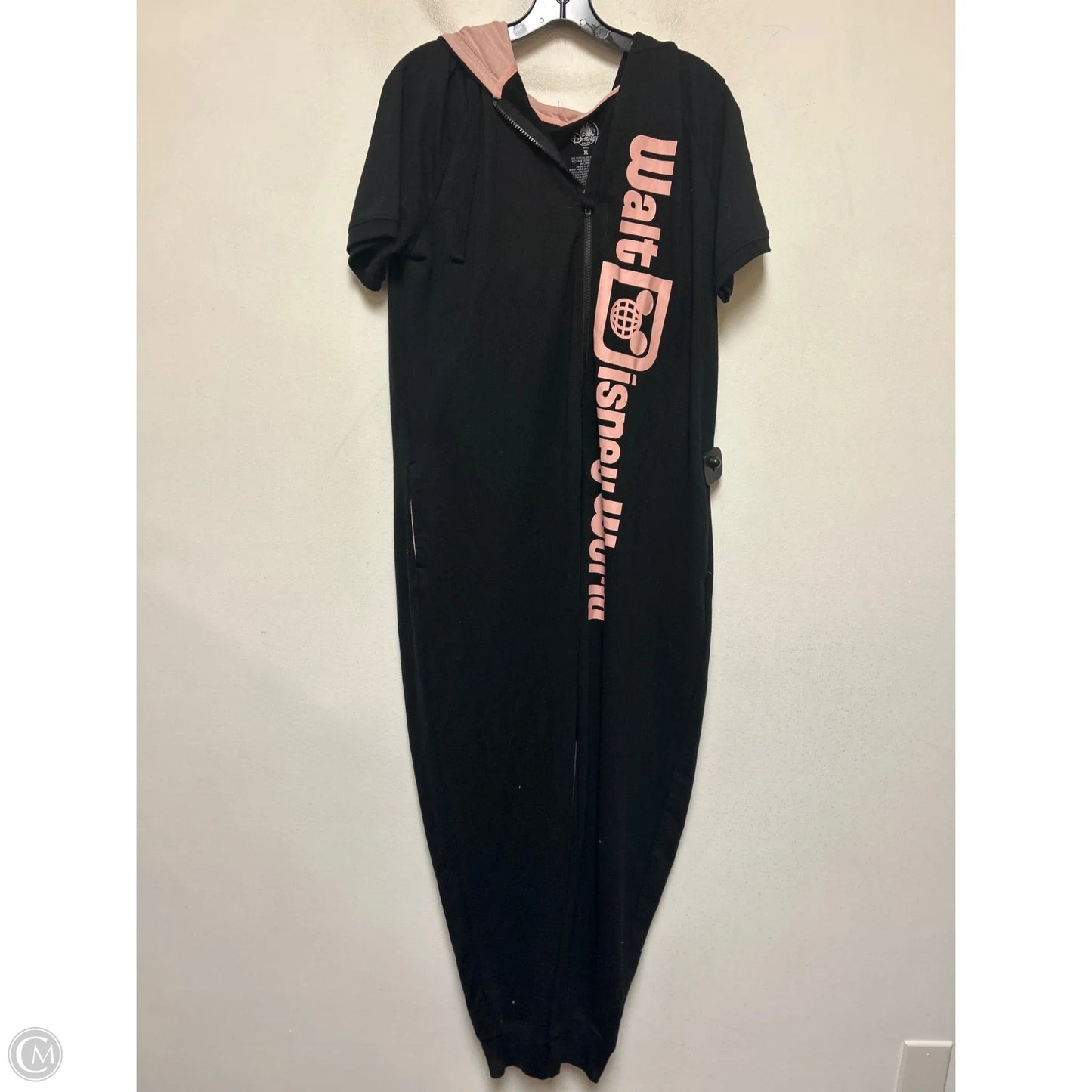Jumpsuit By Walt Disney In Black & Pink, Size: Xl