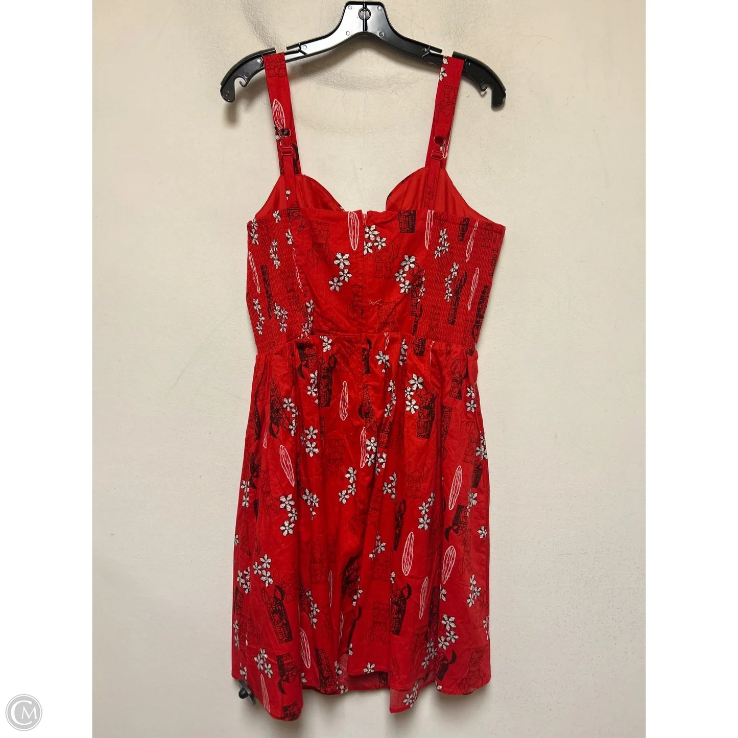 Dress Casual Short By Walt Disney In Red, Size: 2x