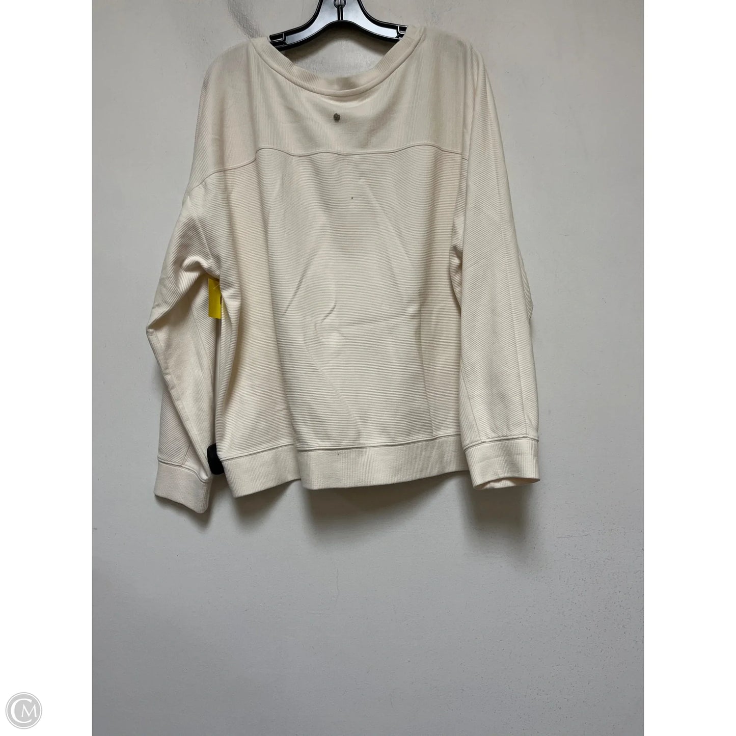 Sweatshirt Hoodie By Zella In Cream, Size: Xl