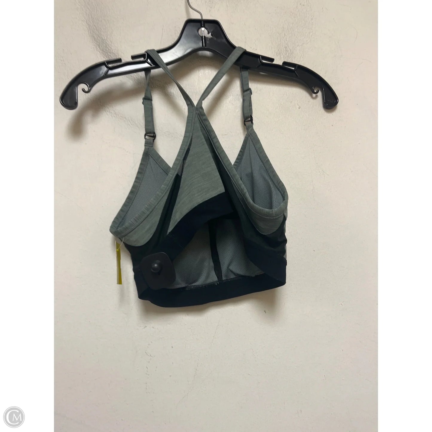 Athletic Bra By Nike Apparel In Black & Grey, Size: L